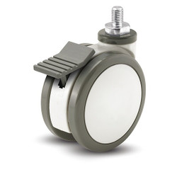 Medcaster Stem Caster,Swivel,4" Wheel Dia. TM04PYP281TLTS02