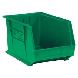 Partners Brand Bin,Stack/Hang,10 3/4x8 1/4x7",Green,PK6 BINP1087G