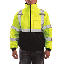 Tingley Hi-vis Bomber Jacket,Insltd,Lime/Blk,5XL J26172-5X