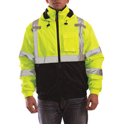 Tingley Hi-Vis Bomber Jacket,Class 3,Ylw,4X J26112