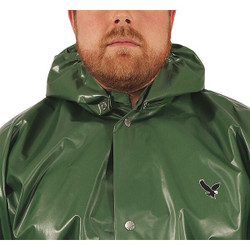 Tingley Rain Hood,Green,Snaps,Nylon/Polyurethane H22148