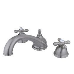 Kingston Brass KS3358AX Roman Tub Filler Metal Cross Ha KS3358AX