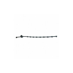 Erickson Beaded Cable Tie,8" L,Black 06810