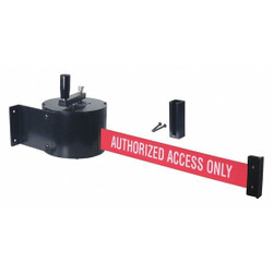 Retracta-Belt Retractable Belt Barrier,50 ft.,Black WM5000-AAO-HDRE