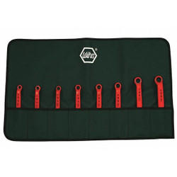 Wiha Box End Wrench Set,Chrome,Offset,SAE 21095