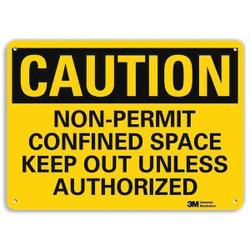 Lyle Caution Sign,10 inx14 in,Aluminum U4-1559-RA_14X10