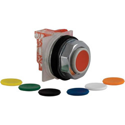 Schneider Electric PshButn,Blk,Blu,Grn,Org,Red,Wht,Ylw,SPDT 9001KR3UH13