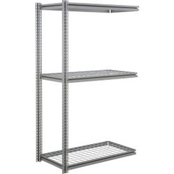 Global Industrial 3 Shelf Heavy Duty Boltless Shelving Z Beam Add On 48Wx36Dx96H
