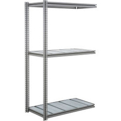 Global Industrial 3 Shelf Heavy Duty Boltless Shelving Z Beam Add On 48Wx48Dx96H
