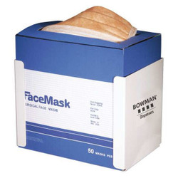 Bowman Dispensers Face Mask Dispenser,White,Steel FB-040