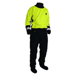 Mustang Survival Dry Suit,L,Black/Yellow/Green MSD576-251-L-101