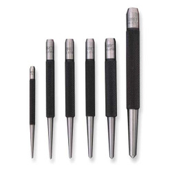 Starrett Center Punch Set,Steel,5 pcs. S117PC