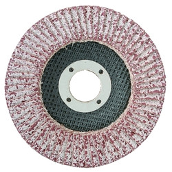 Aluminum Reg T27 Flap Disc, 4-1/2 in dia, 36 Grit, 7/8 Arbor, 13300 RPM Pack of 10