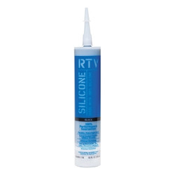 Contractor RTV Silicone Sealant, 10 oz Cartridge, Black Pack of 12