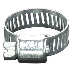 MICRO-GEAR® 62P Series Small Diameter Clamp, 5/16 in Hose ID, 1/4 in to 5/8 in dia, Stainless Steel 201/301 Pack of 10