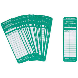 Brady Multitag(r) Insr,6-1/2 x 2 In,Grn,PK100 MUL-EITL535