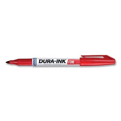Dura-Ink® 15 Marker, Red, 1/16 in, Felt Pack of 12