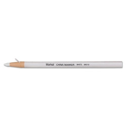 China Marker, White, Paper-Wrapped Grease Penicel Pack of 12
