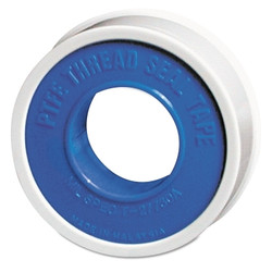 PTFE Pipe Thread Tape, 520 in L, 1/2 in W, 3 mil, White Pack of 144