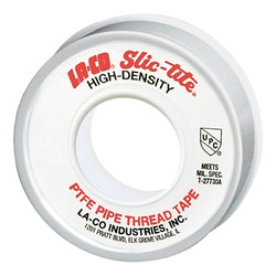 Slic-Tite® PTFE Thread Tape, 300 in L, 1/2 in W, 3 mil, White Pack of 12