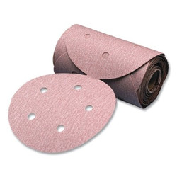Premier Red Aluminum Oxide Dri-Lube Paper Discs, 6 in Dia., P400 Grit, Vacuum Pack of 4