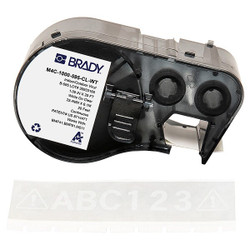 Brady Continuous Label Cartridge,Clear/White M4C-1000-595-CL-WT