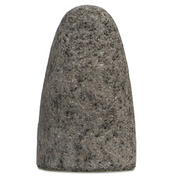 Type 16 Gemini Cone, 2 in D, 3 in Thick, 5/8 in Arbor, 24 Grit Aluminum Oxide Pack of 10