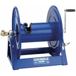 Coxreels Hand Crank Hose Reel,100 ft,1" ID,Blue 1125-6-100