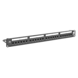 Hubbell Premise Wiring Patch Panel,1.72in.H,5e Category,Steel HP5E24E
