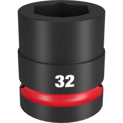 Milwaukee Tool Standard Impact Socket,Steel,32 mm 49-66-6597