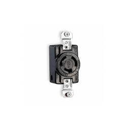 Hubbell Wiring Device-Kellems Lck Recept,20 A;Blk;Nylon,NoNEMA,1Gng HBL7310BG