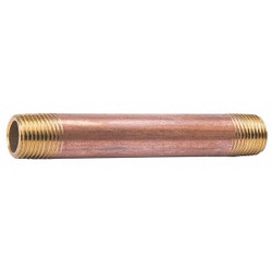 Manufacturer Varies Nipple,Red Brass,1/2 x 5 In 463-050X
