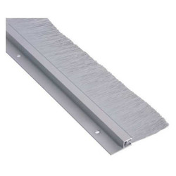 National Guard Door Weatherstripping,Silver,4 ft L H612A-48