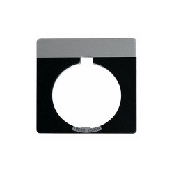 Eaton Legend Plate, White/Black, Half-Round 91000TJ36