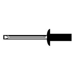 Manufacturer Varies Blind Rivet,1/8Inx0.485In,Dome,PK500 U33610.012.0044