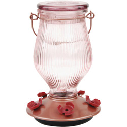 Perky-Pet 24 Oz. Rose Gold Glass Top-Fill Hummingbird Feeder 9104-2