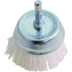 Dico Nyalox 2-1/2 In. White Nylon Non-Abrasive Drill-Mounted Brush 7200083
