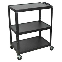 Luxor Cart,Extra Wide,Height Adj,A/V AVJ42XL