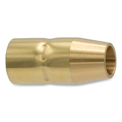MIG Gun Nozzle, 1/2 in Bore, Miller® Style, Flush, Copper Pack of 2