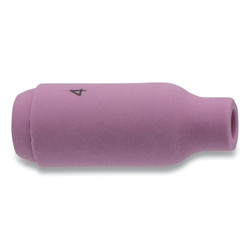 Alumina Nozzle TIG Cup, 1/4 in, Size 4, For Torch 17, 18, 26, Standard Pack of 10