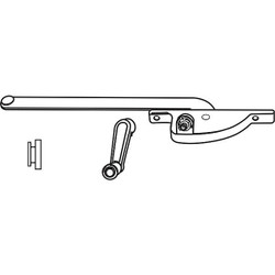 Manufacturer Varies Window Operator,Right-Hand,Zinc,9 in Arm 36-119B
