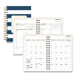 Blue Sky® PLANNER,D/M,DD,NAVYST,5X8 BLS103623