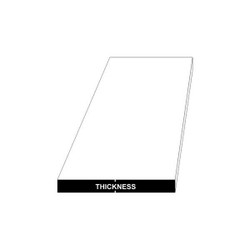Manufacturer Varies Aluminum Sheet 6061,18 in Overall L 61sh.062x18-18