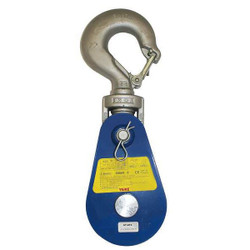 Yoke Pulley Block,Swvl Hook,5/8-3/4" Rope dia 6Y-8T8
