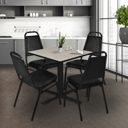 Cain Cain,36",Square Breakroom Table,Maple TB3636PL