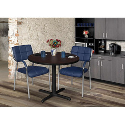 Cain Cain,36",Round Breakroom Table,Mahogany TB36RNDMH