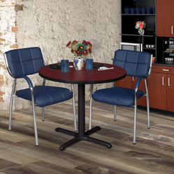 Cain Cain,30",Rnd Breakroom Table,Mahogany TB30RNDMH