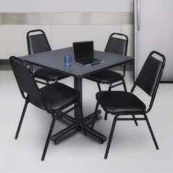 Kobe Kobe,42",Square Breakroom Table,Gray TKB4242GY