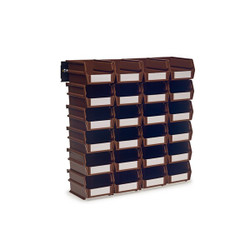 Triton Products Storage Bin,Brown,Plastic 3-210BRWS