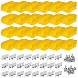 Triton Products Storage Bin,7-3/8"X4-1/8"X3" Yellow BK-220